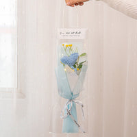 Handmade Knitted Tulip Carnation Bouquet