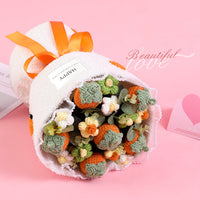 Handmade Knitted Strawberry Bouquet