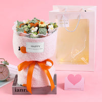 Handmade Knitted Strawberry Bouquet