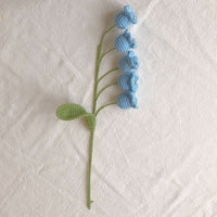 1pc Handmade Knitted Flower Bell Orchid Crochet Flower Gift for Her