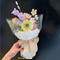 Pipe Cleaner Flowers Bouquet Handmade Twist Stick Bouquet