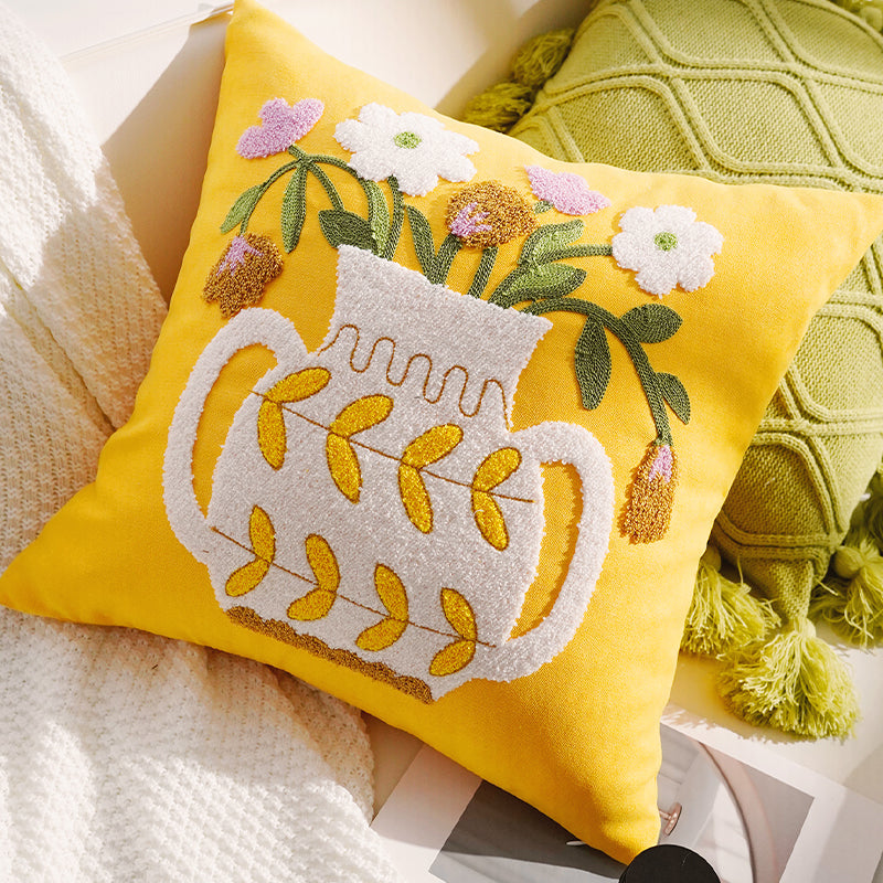Fresh and simple style throw pillow