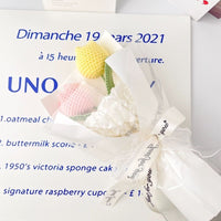 Knitted tulip bouquet Sunflower bouquet