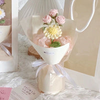 Knitted tulip bouquet Sunflower bouquet