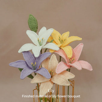 compare product Hand crocheted lilies