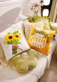 Fresh and simple style throw pillow