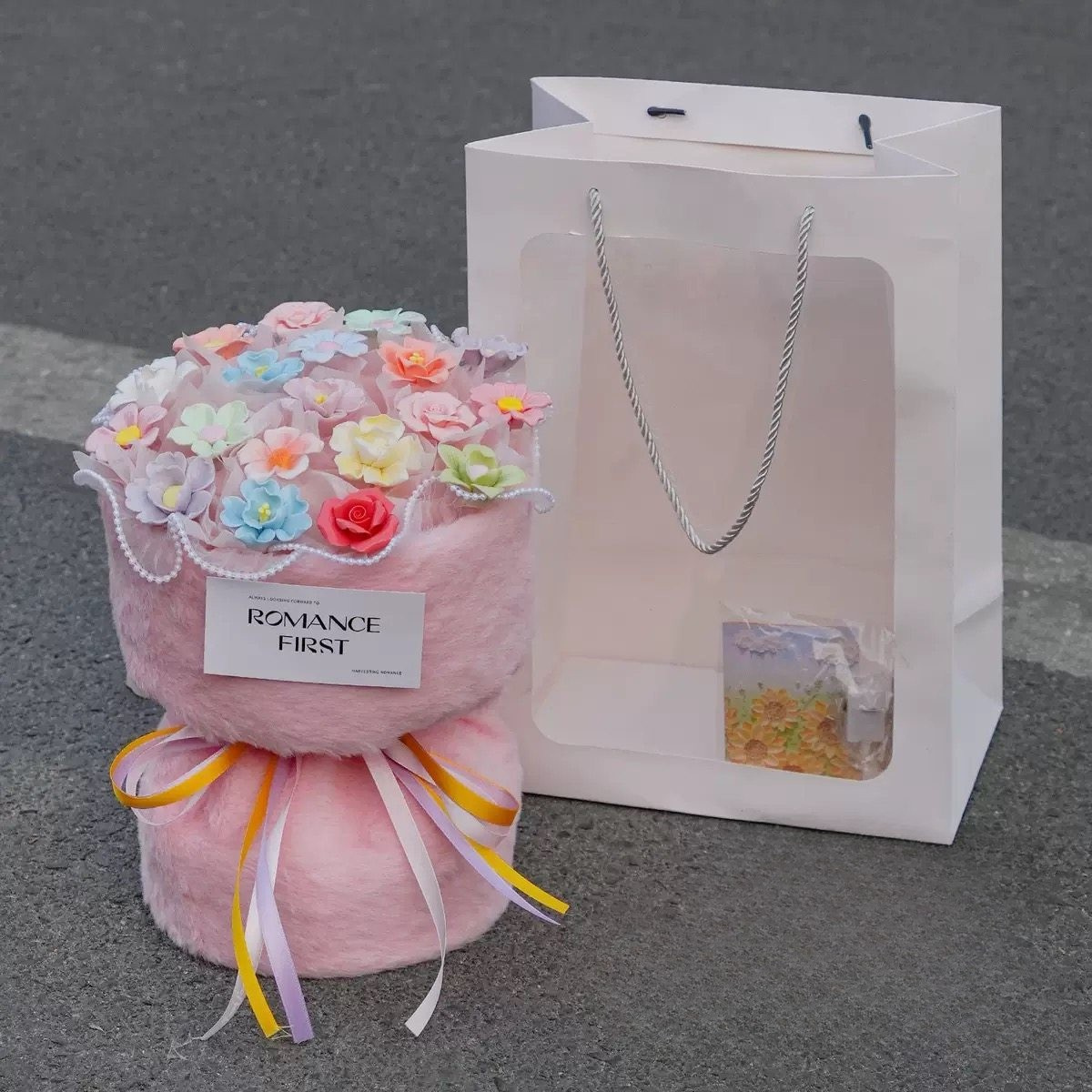 Handmade ceramic flower bouquet