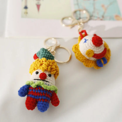 Knitted Clown Pendant