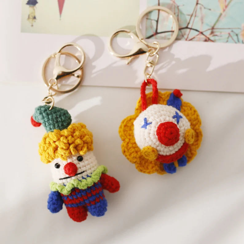 Knitted Clown Pendant