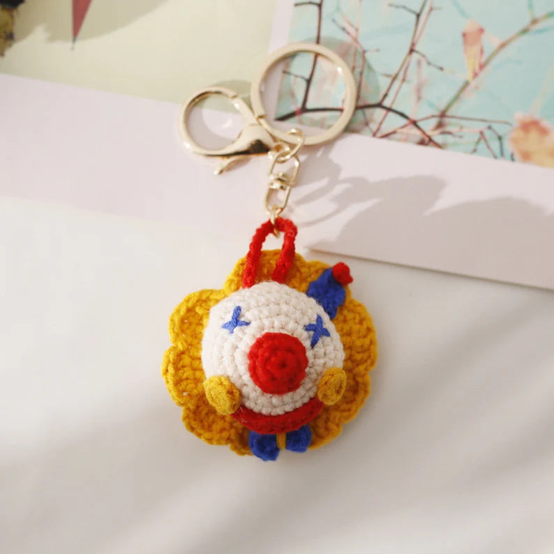 Knitted Clown Pendant