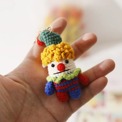 Knitted Clown Pendant