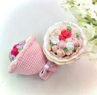 Reversible Flower Bouquet and Bride Amigurumi