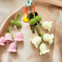 Knitted Lily of the Valley Pendant